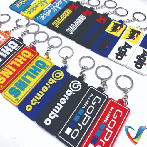 Rubber Keychain - Color: Multi Color