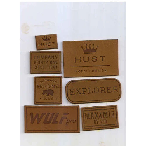 Leather Labels - Color: Brown