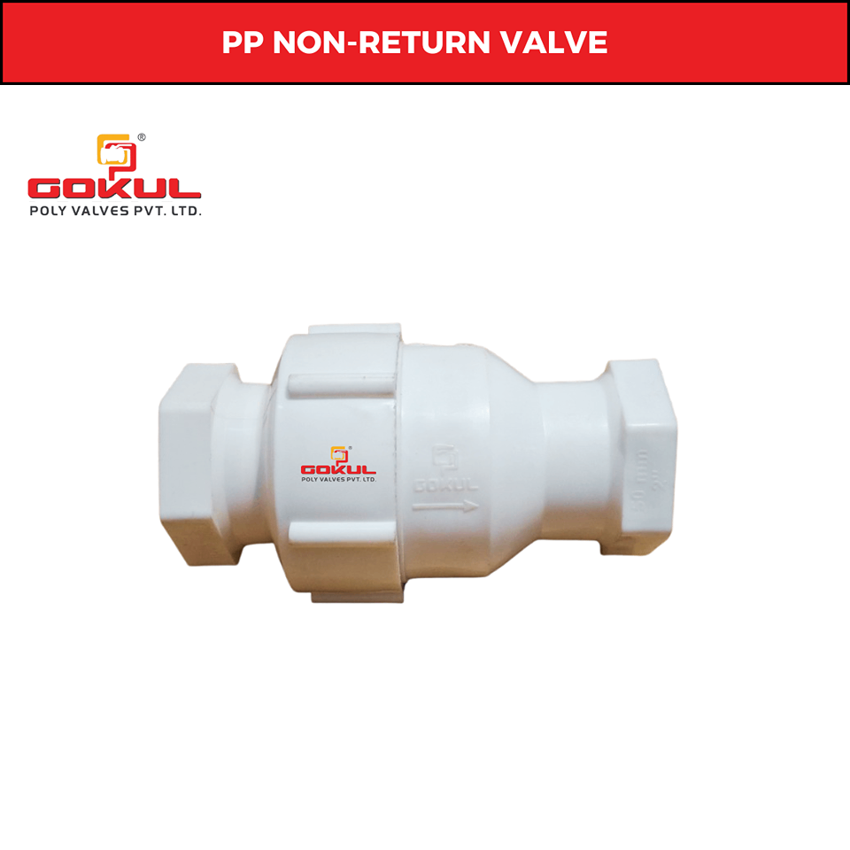 Gokul PP Non Return Valve Threaded End