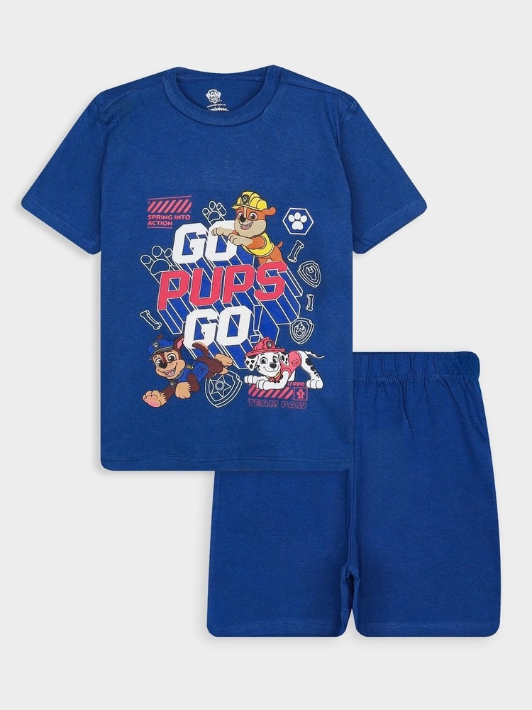 Boys Printed Shorty set