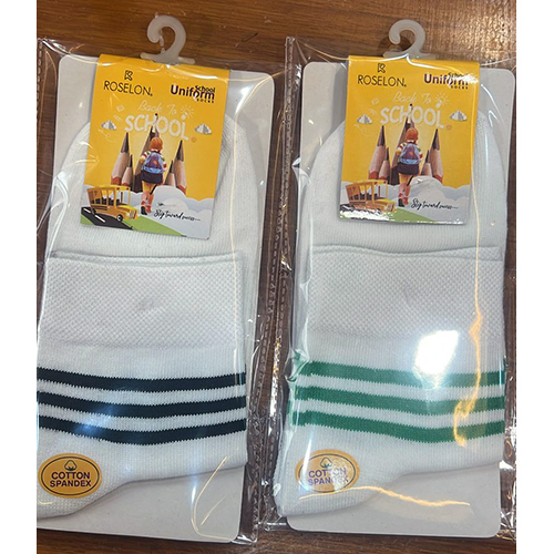 White School Socks - Design: Plain