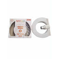 Decorative Led Bulb - Round, 25 Watt, Plain White Design | 1 Year Warranty, 50 Hertz Working Frequency