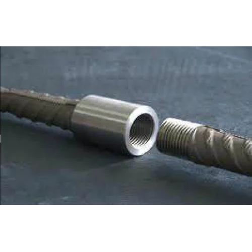 Taper Rebar Coupler - Color: Silver