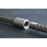 Taper Rebar Coupler - Color: Silver