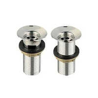 Bathroom Waste Coupling - Rust-proof Stainless Steel, 3 Inch Height, Glossy Silver Finish, Round Shape For Bathroom And Kitchen Use