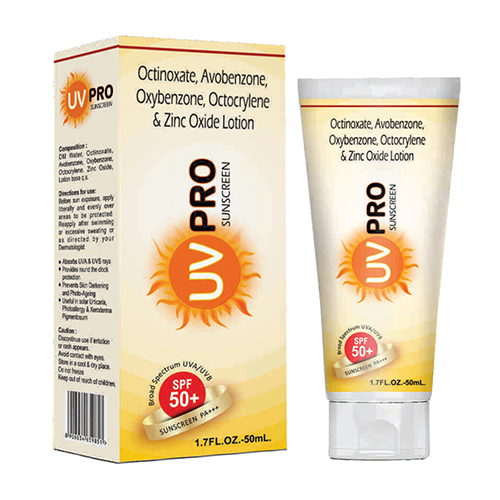 Uv Pro Octinoxate Avobenzone Oxybenzone Octocrylene And Zinc Oxide Lotion - Drug Type: General Medicines