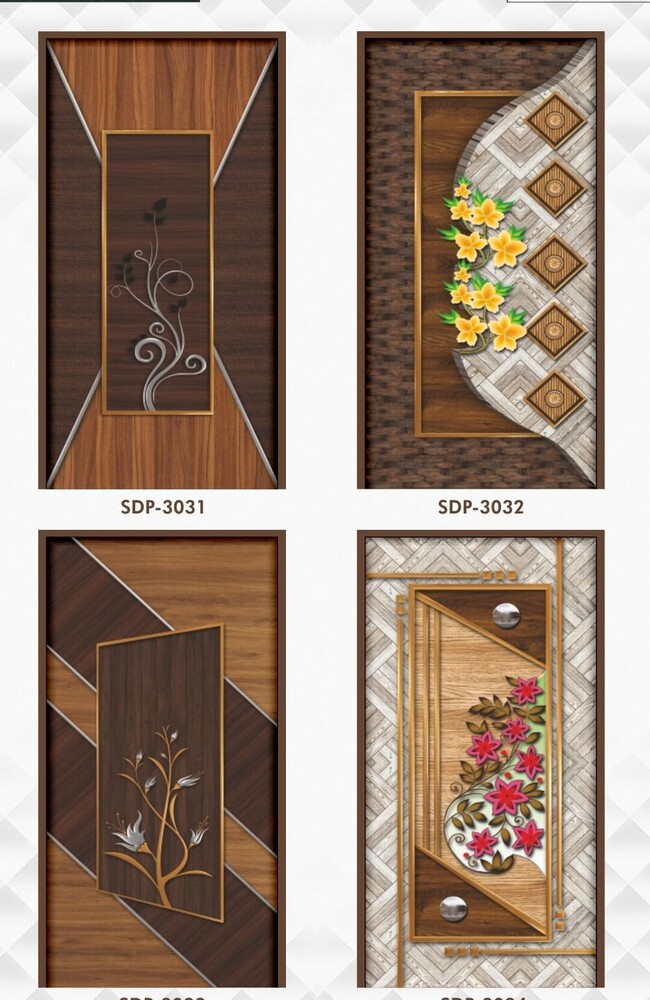 Printed Design Paper Door