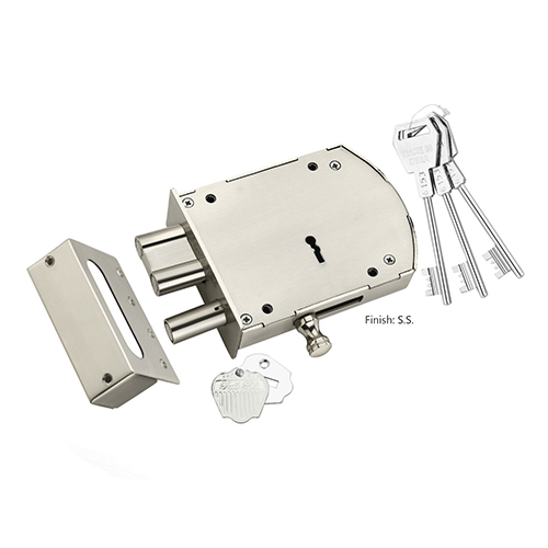 Iron Ss Door Lock - Finish: Glossy