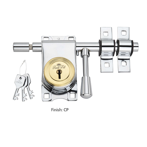 Cp Finish Aldrop Drawer Lock - Color: Silver