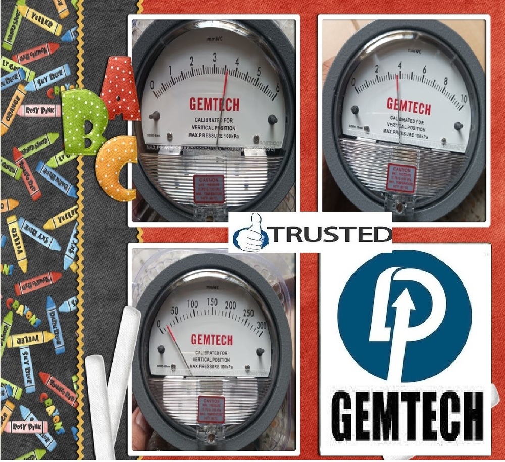 Series G2000 GEMTECH Differential Pressure Gauges by Kota Rajasthan