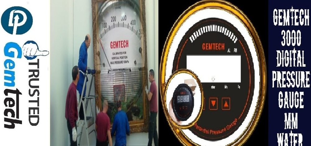 4 inch / 100 mm GEMTECH Differential Pressure Gauge Supplier From Kota Rajasthan