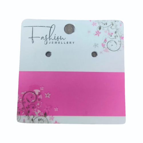 Necklace And Earring Display Cards Rajkot - Material: Paper