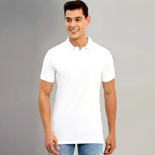Mens Allen Solly White T-Shirt