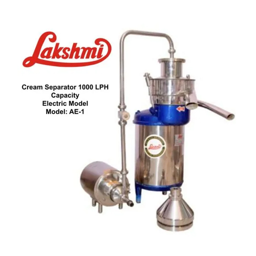 AE-1-PFS 1000LPH लक्ष्मी क्रीम सेपरेटर
