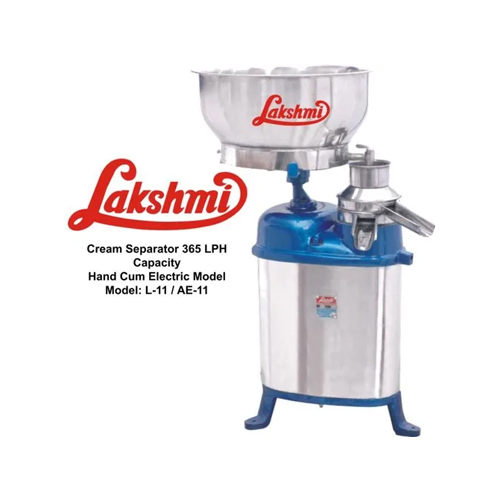 L-11 325Lph Lakshmi Cream Separator - Capacity: 325 Ltr/Hr