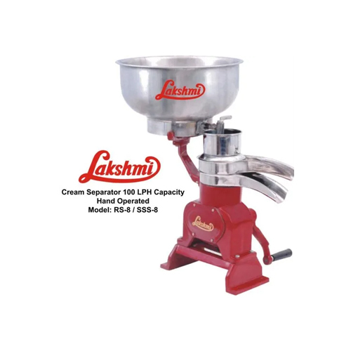 Sss-8 100Lph Lakshmi Cream Separator - Capacity: 100 Ltr/Hr