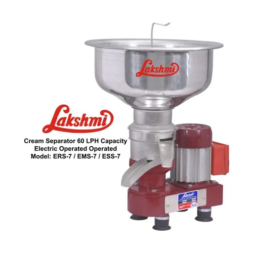 Esss-7 60Lph Lakshmi Cream Separator - Capacity: 60 Ltr/Hr