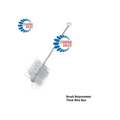 Brush Butyrometer Thick Wire With Thread - Color: Silver