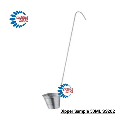 50Ml Ss202 Sample Dipper - Color: Silver