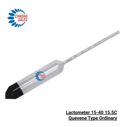 15-40 15.5C Quevene Type Ordinary Lactometer - Color: Transparent
