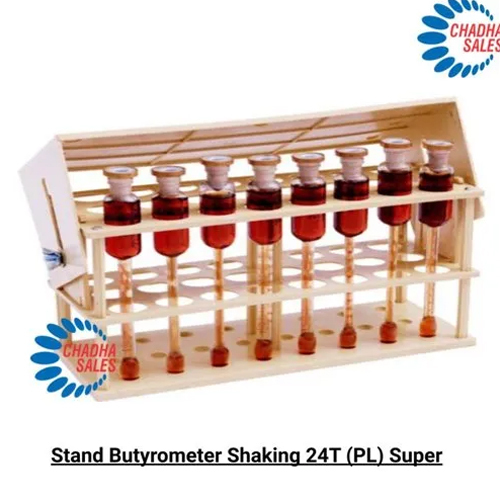 24T Pl Super Butyrometer Shaking Stand - Color: White