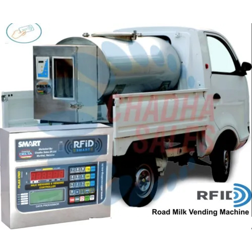 200 Ltr Road Milk Vending Machine With Rfid Panel - Material: Stainless Steel