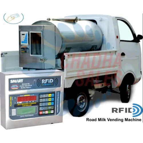 500 Ltr Road Milk Vending Machine With Rfid Panel - Material: Stainless Steel