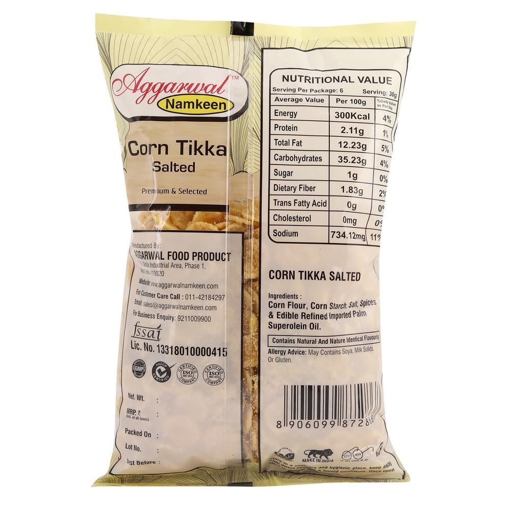 Corn Tikka Salted - Feature: No Artificial Colors Or Flavors