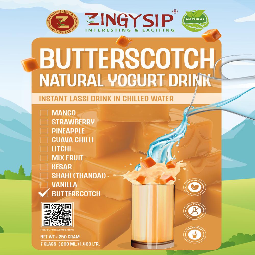 BUTTERSCOTCH NATURAL YOGURT DRINK
