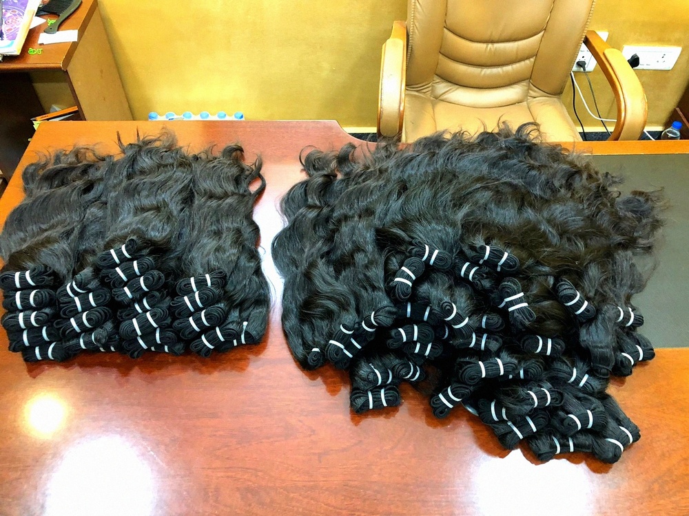TEMPLE VIRGIN RAW  CURLY HAIR EXTENSIONS