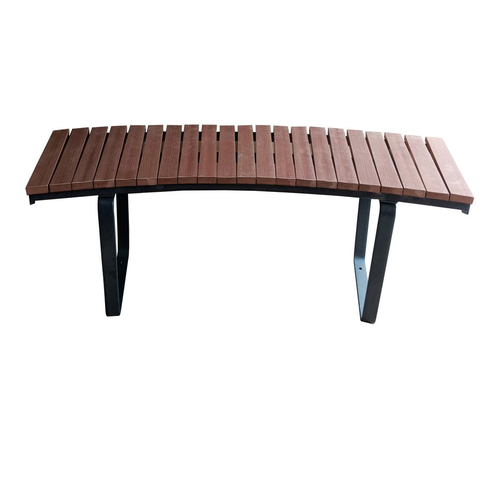 Curved Garden Bench - Color: As Per Requirement