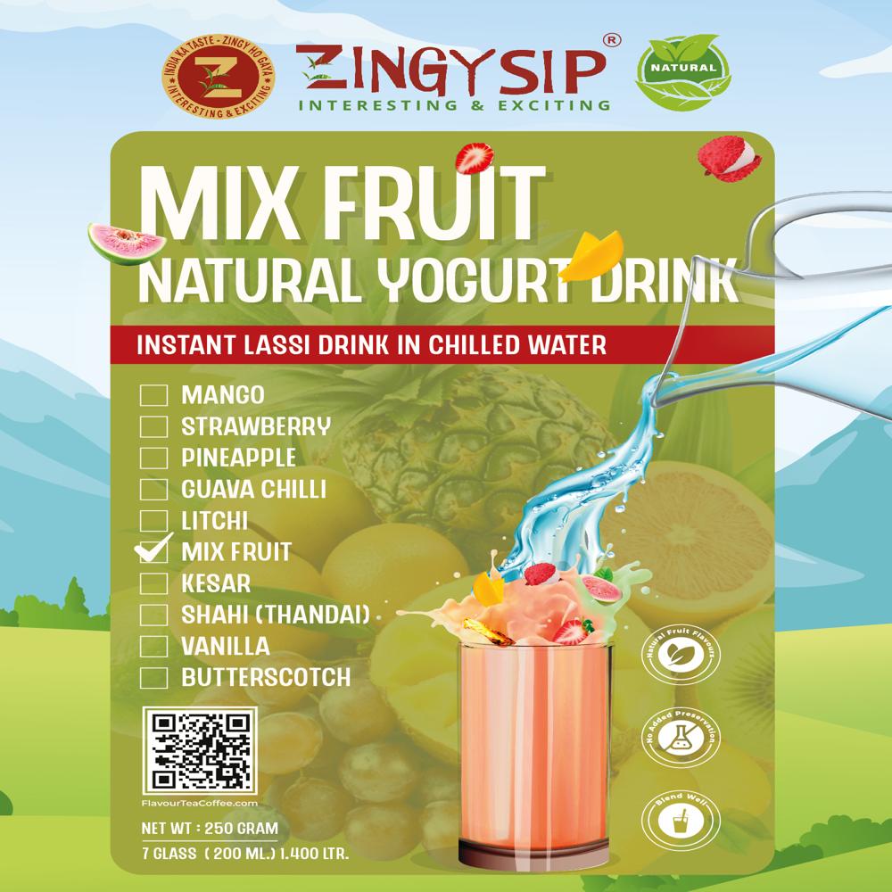 MIX FRUIT NATURAL YOGURT DRINK
