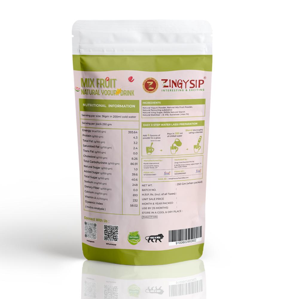 MIX FRUIT NATURAL YOGURT DRINK