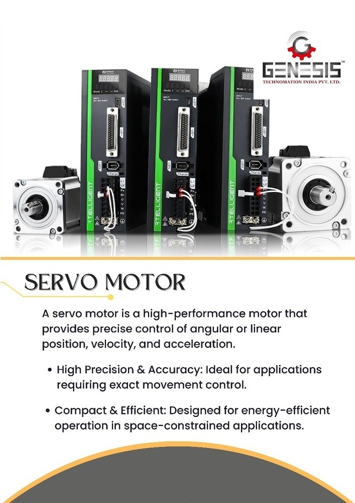 Nema 200W 3000 Rpm Servo Motor - Color: Blue And Silver