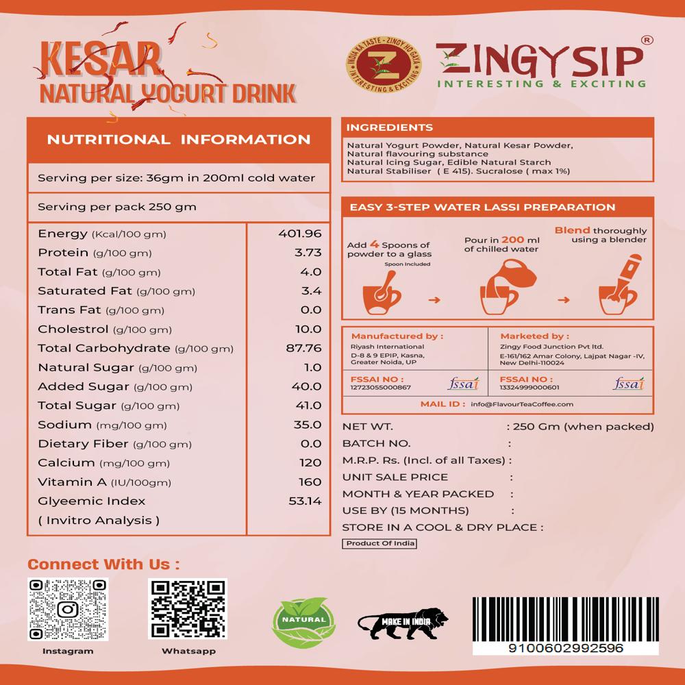 KESAR NATURAL YOGURT DRINK