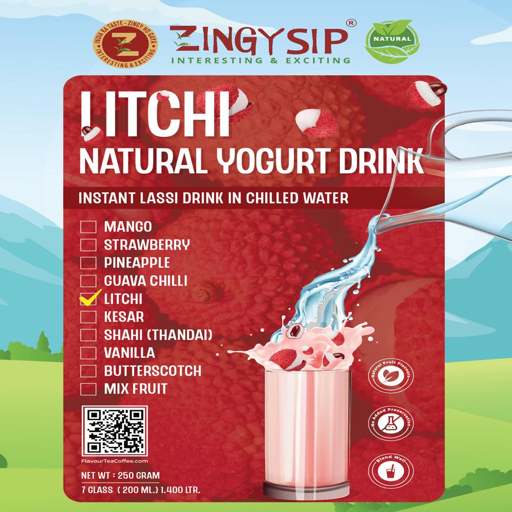 LITCHI NATURAL YOGURT DRINK