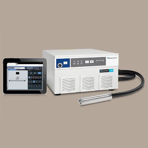 Videojet 7340-7440 Fiber Laser Marking Machine - Color: White & Black