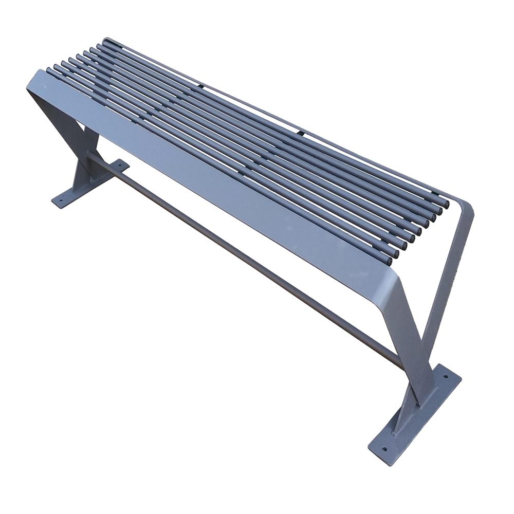 Outdoor Street Bench - Modern Mild Steel, Powder Coated Finish | Ideal for Streets, Gardens, and Outdoor Seating