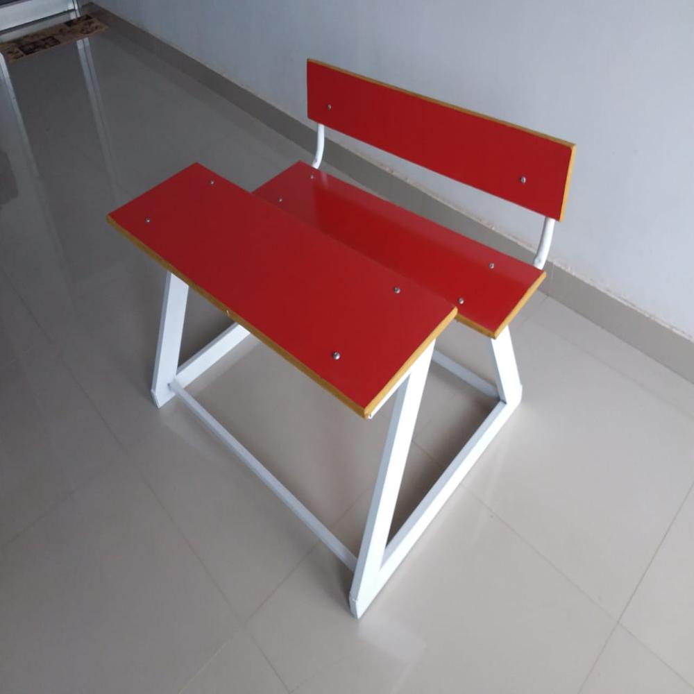 Wooden Kids Bench with Desk