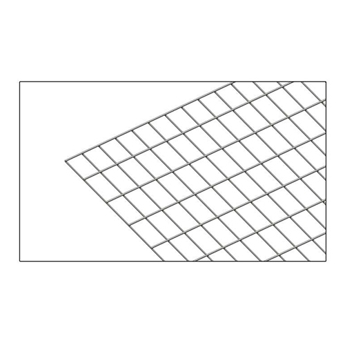 Flat Sheet Wire Mesh Decking - Color: Silver