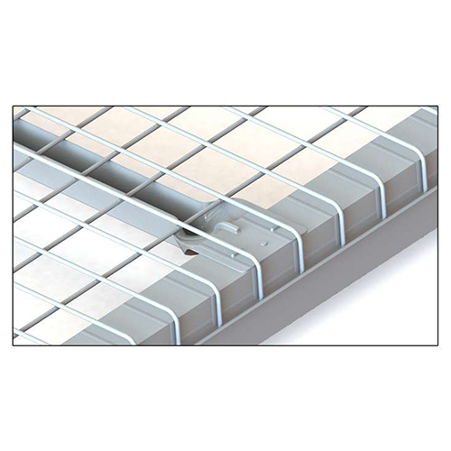 Flared Wire Mesh Decking - Color: Silver