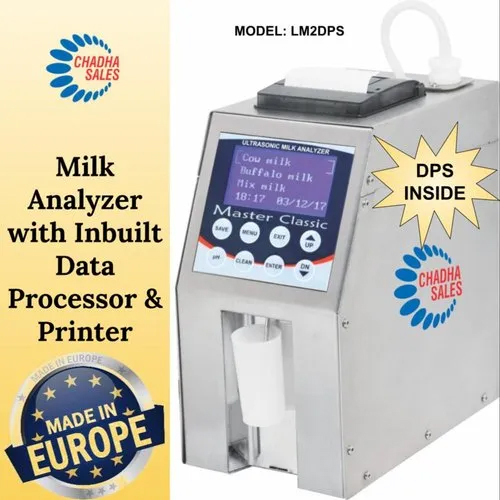 डेयरी विश्लेषक इनबिल्ट डेटा प्रोसेसर और थर्मल प्रिंटर