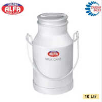 10 Litres Aluminium Milk Cans - Color: Silver