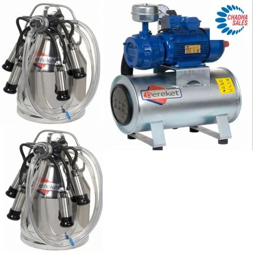 Brk 5-2 Bucket Milking Machine - Color: Silver