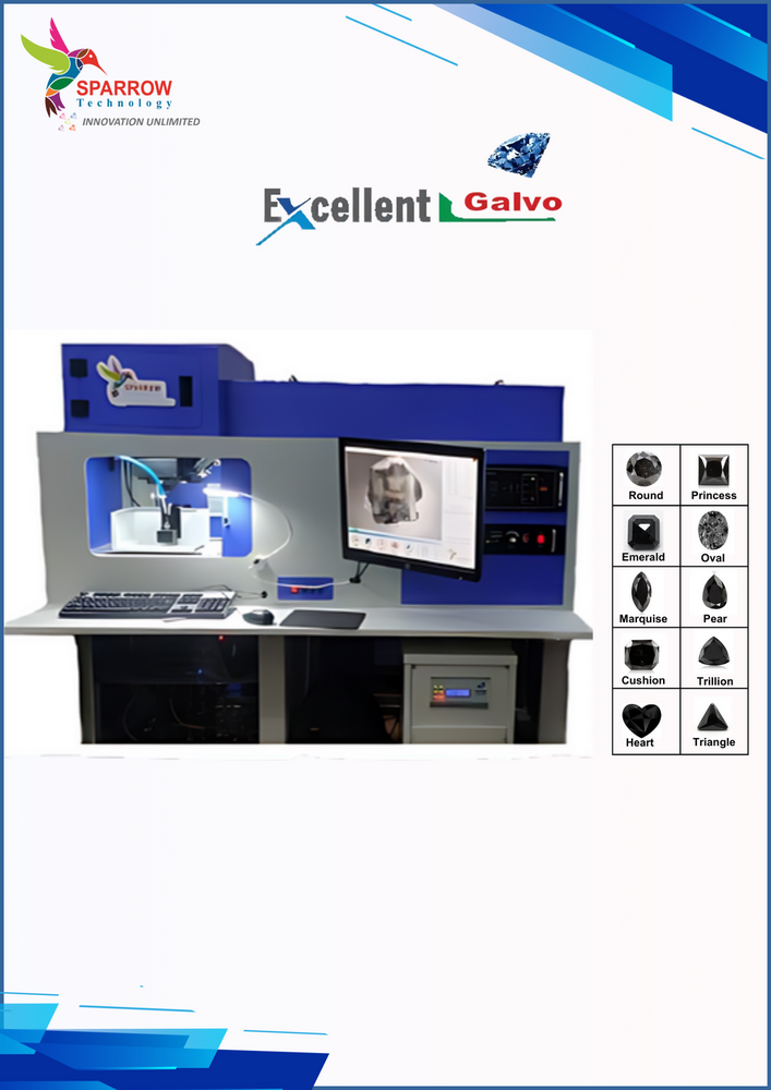 Galvo Fancy Shape Diamond Cutting Laser Machine