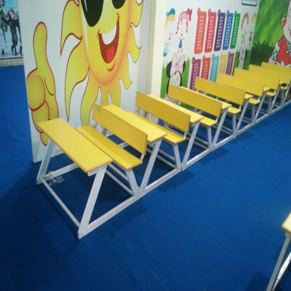 Wooden Kids Bench with Desk