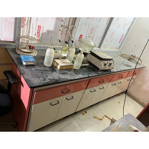 Modular Laboratory Workstations - Color: White And Blue