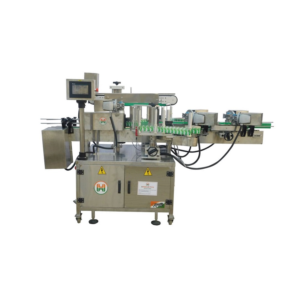 Flat Bottle Front And Back Labeling Machine