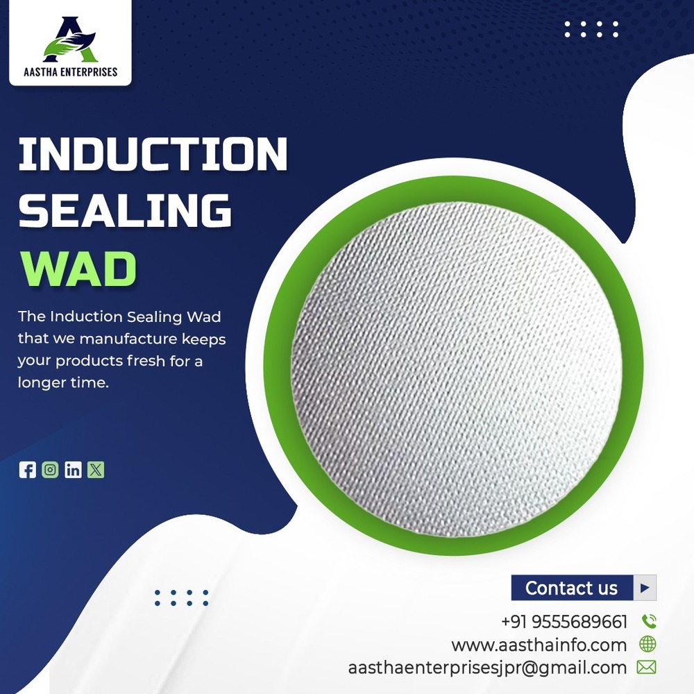 Glass Printed Induction Sealing Wad - Aluminium Foil And Cardboard, 0.70 Millimeter Thickness, Silver And Red Colors, Ideal For Food And Beverage Sealing, Airtight And Contamination Resistant