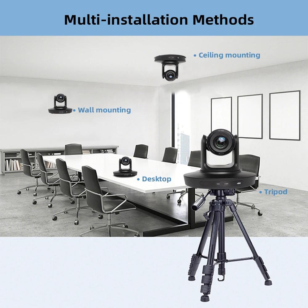 VIDEOCAST VC90A 10X 4K AI Tracking PTZ Camera for Online Teaching, Worship etc